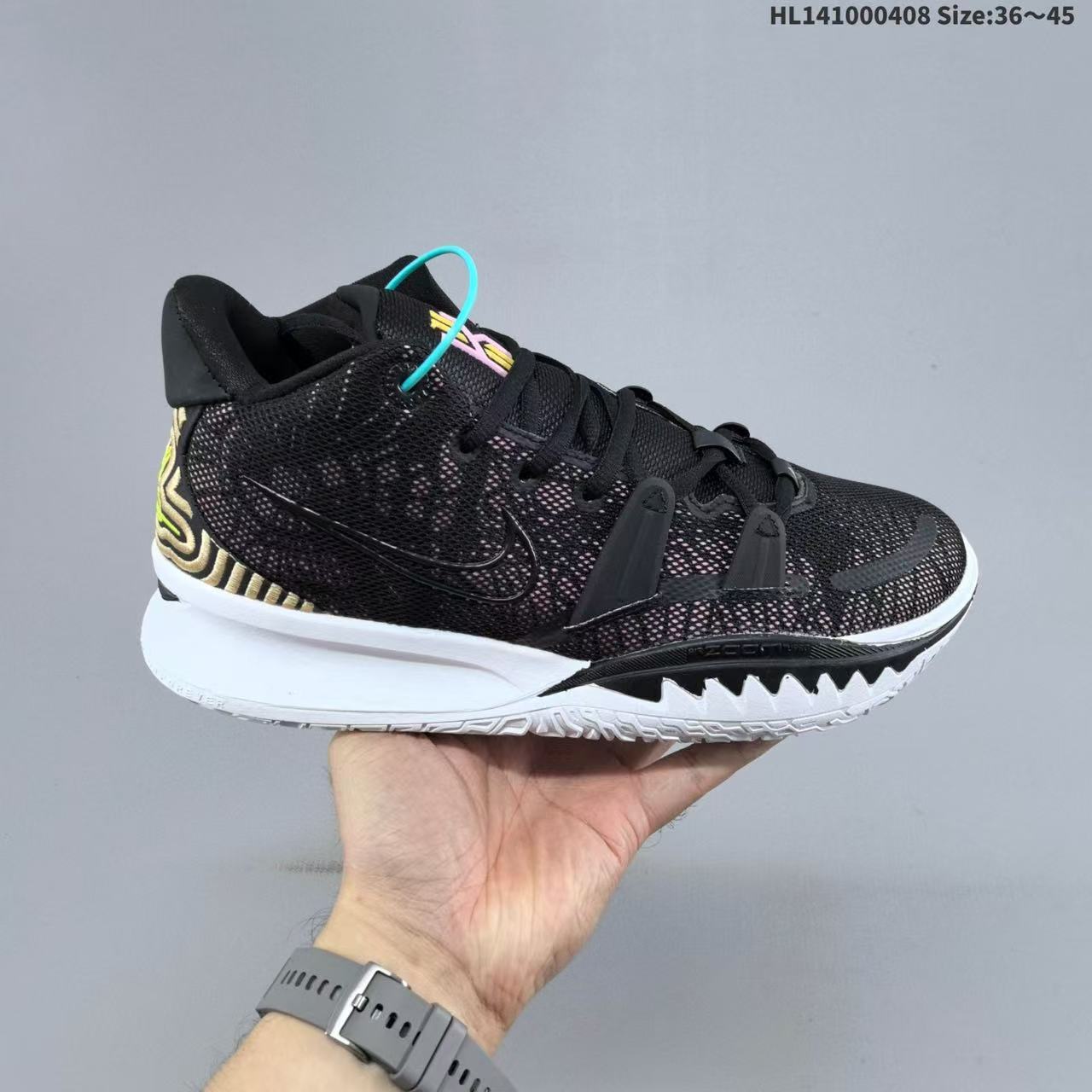 Zapatillas de Baloncesto de Caña Media Kyrie 7, Cuero y Caucho, Transpirables, para Deporte image 7