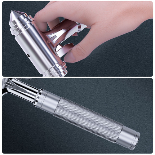 Vehicle-mounted all-metal car safety hammer Practical fire emergency escape hammer car window breaker