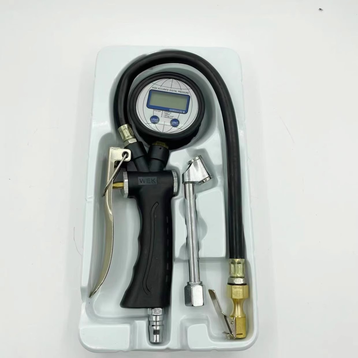 Air Pressure Gauge Tire Pressure Gauge with Inflatable Car Tire Pressure Gauge Digital Display Truck Tire Pressure Monitoring High-Precision Air Gun