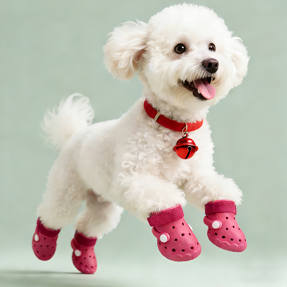 Dog Shoes, Universal Hole Shoes For All Seasons, Comfortable And Breathable, Anti Slip And Wear-resistant, Dog Paw Protection Soft Soled Pet Shoes_voghion.com