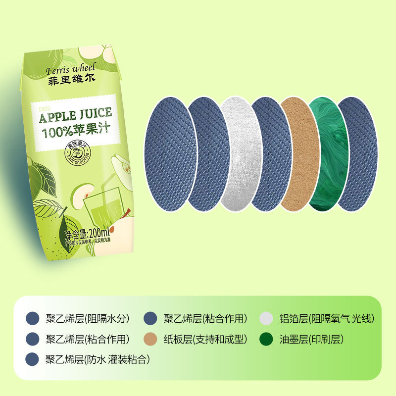 菲里维尔100%苹果汁200ml*12瓶整条装其他中国大陆密封|undefined