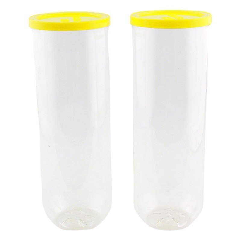 Regail Manufacturer Tennis Tube Wholesale Tennis Tube Pvc Transparent Tube Tennis Can Black Lid
