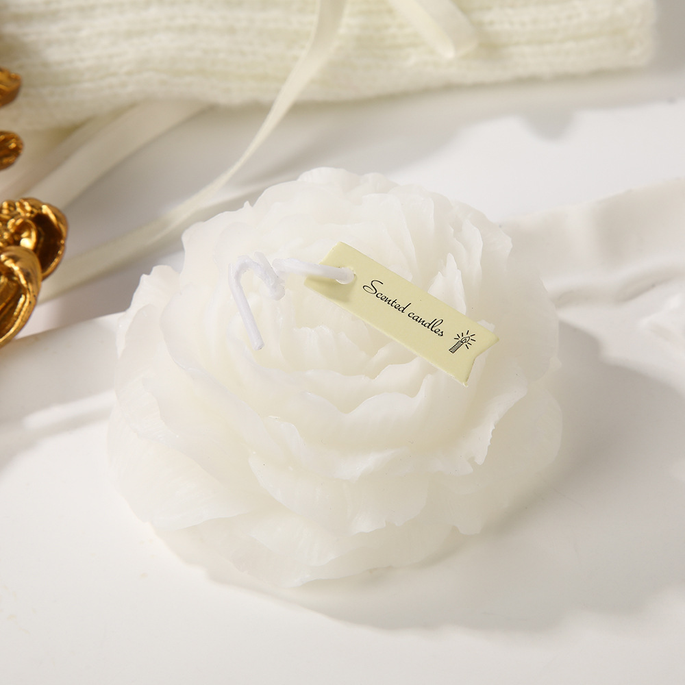 Peony flor aromaterapia vela al por mayor Día DE LA Madre fragancia regalo simulación flor forma vela decoración transfronteriza