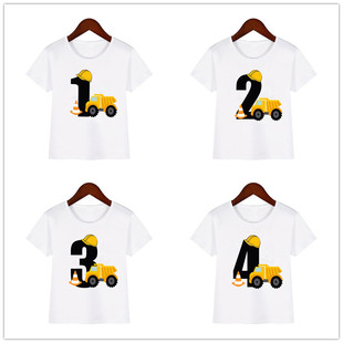 Birthday  Truck kid t shirt �������վە�����܇���փ�ͯT��