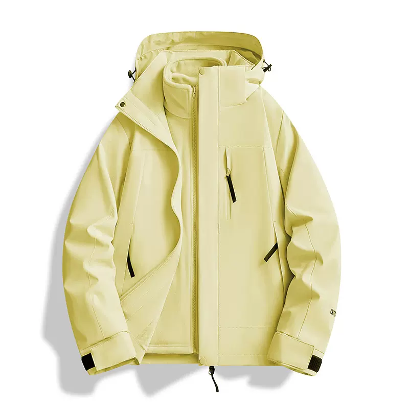 秋冬季冲锋衣三合一男女款可拆卸户外登山服两件套团购定制工作服