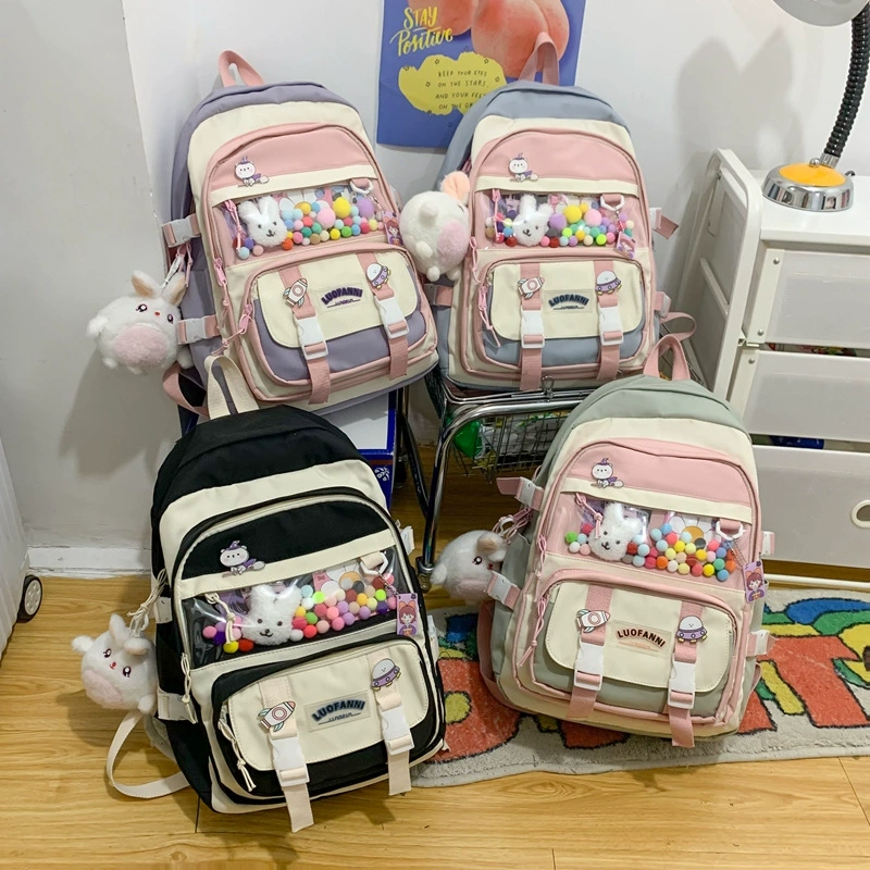Capacious backpack, school bag, brand fashionable shoulder bag, wholesale, 2023, Korean style