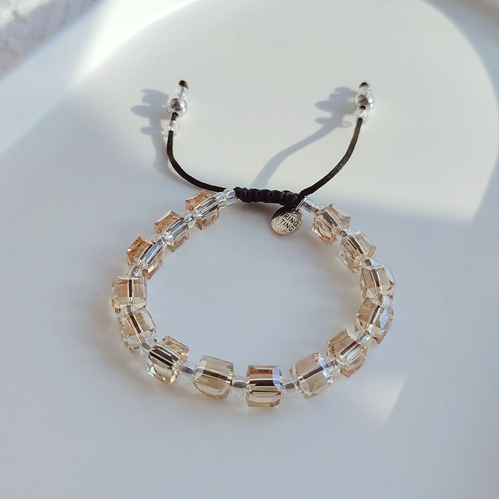 Fashion Square Artificial Crystal Knitting Womenu0027S Bracelets 1 Piece