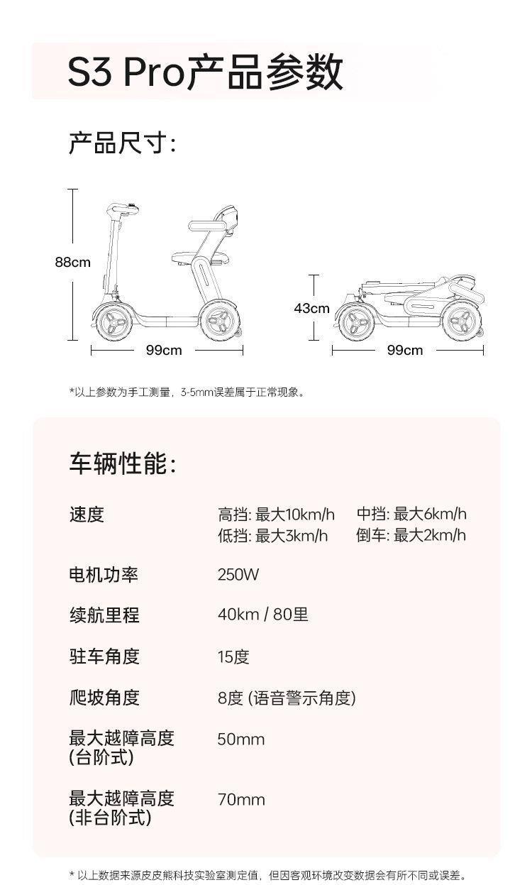 Elderly Mobility Scooter, Four-Wheeled Electric Vehicle for the Elderly, Foldable Smart Safety Mobility Aid Vehicle