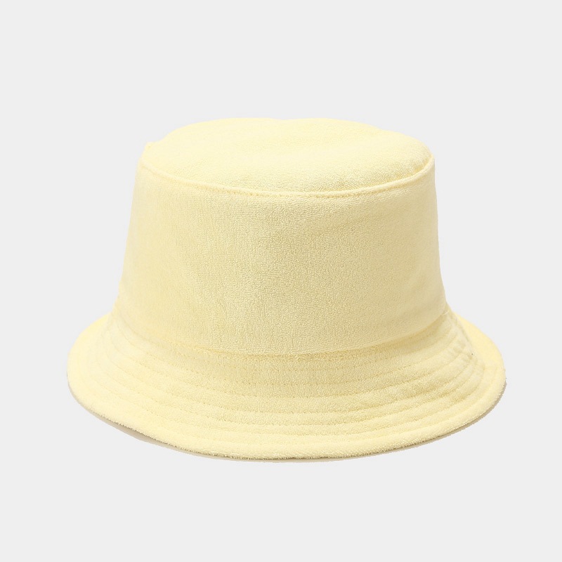 INS nuevo estilo toalla tablero de luz sombrero de pescador de los hombres de moda Otoño e Invierno estilo japonés artístico fresco sombrero de lavabo de color sólido para niños image 12