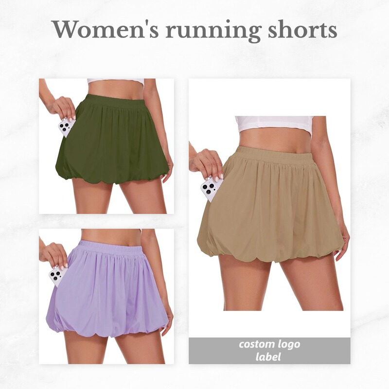 Amazon European and American Women's Summer Loose Bubble Sports Shorts Outdoor Wide Leg Comfortable Pocket Casual Shorts Amazon European and American Women's Summer Loose Bubble Sports Shorts Outdoor Wide Leg Comfortable Pocket Casual Shorts