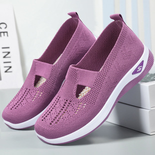 Women's Shoes Summer 2025 Breathable Comfortable Shoes Cross-border Middle-aged and Elderly Mother Shoes Soft-soled Casual Mesh Shoes for Children