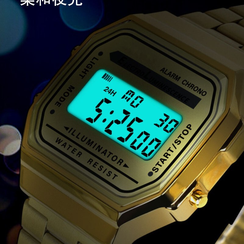 Small square watch a168WA watch electronic watch student electronic watch F91W steel belt A159 small silver block Small square watch a168WA watch electronic watch student electronic watch F91W steel belt A159 small silver block