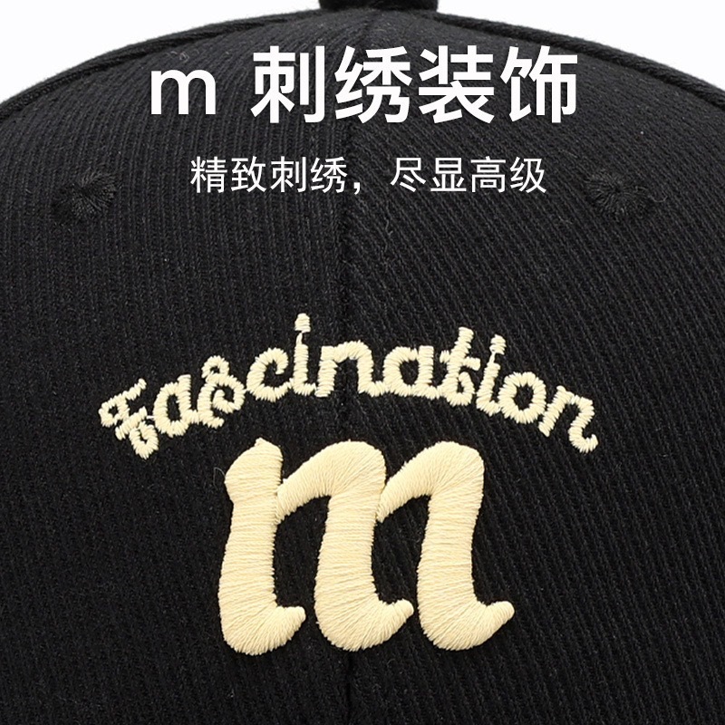新款帽子男户外刺绣硬顶棒球帽女休闲百搭鸭舌帽遮阳防晒帽跨境|undefined