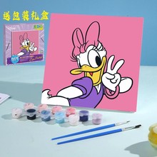 diy数字油画学生版手工填色减压卡通画彩画治愈挂画装饰卡通彩绘