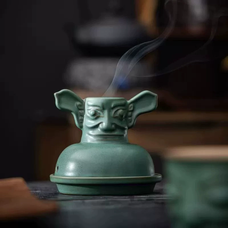 Чашка для чая (Sanxingdui) керамическая, сувенир с подарочной коробкой для офиса и путешествий