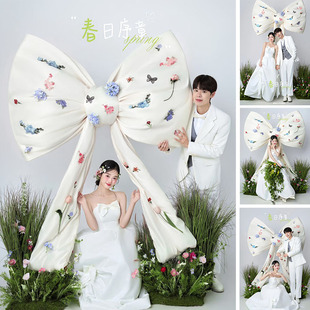 Spring Embroider Flower Bow Large Photo Studio Photo Props Photography Popular Decoration 38Th Goddess Day