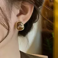 925 серебряная игла осень-зима светло-роскошные серьги ретро Mailad серьги модные дикие серьги-серьги кофе серьги
