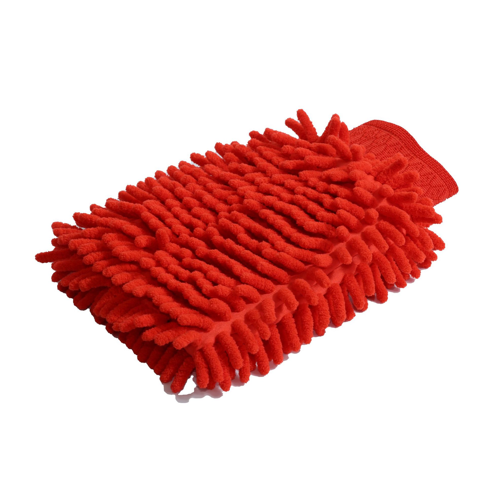 Xinxiili engrosada chenille guantes de lavado de coches guantes de espuma de terciopelo de coral terciopelo largo de una cara guantes de limpieza de coches de doble cara de terciopelo largo