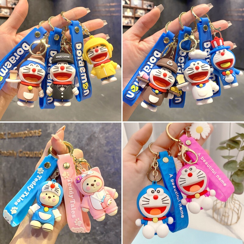 Cartoon Doraemon Keychain Cute Robot Cat Keychain Student Backpack Pendant Doraemon Gift Cartoon Doraemon Keychain Cute Robot Cat Keychain Student Backpack Pendant Doraemon Gift
