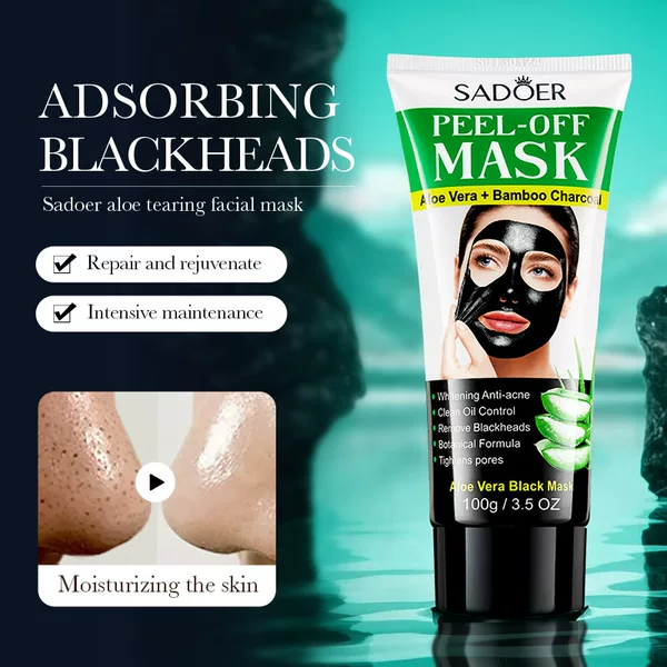 Cross-border ready-to-ship peel-off facial mask SADOER collagen blackhead remover deep cleansing mask, customized by foreign trade factory