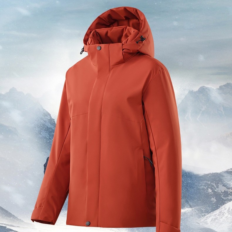 Graphene Warm Cotton Jacket Hiking and Cycling Soft Shell Windproof and Waterproof Soft Shell Jacket Printed Embroidered Group Work Clothes