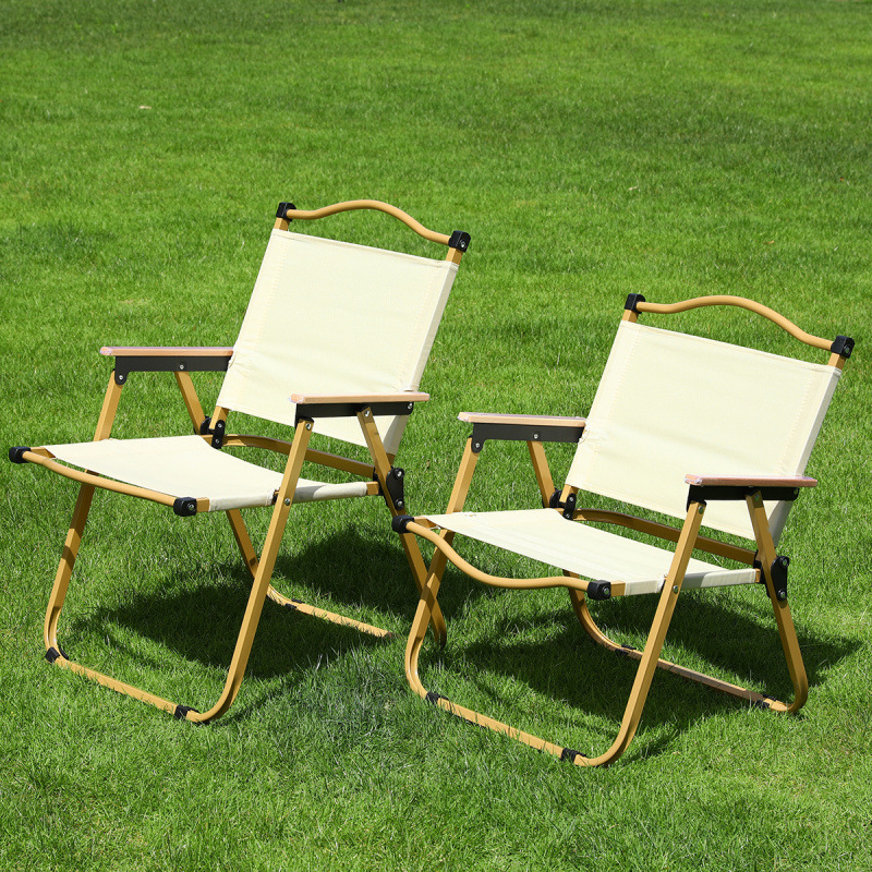 Kermit Chair Outdoor Portable Folding Chair Lightweight Camping Equipment Picnic Fishing Stool Backrest Beach Chair