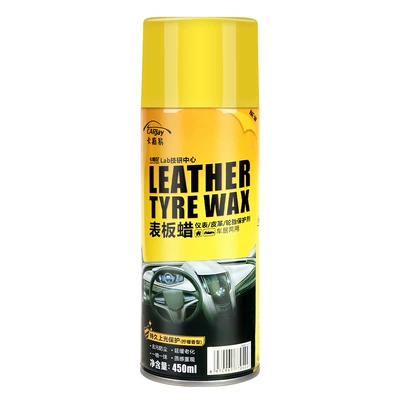 Car Dashboard Wax Dashboard Glazing Maintenance Interior Wax Maintenance Brightening and Refurbishing Self-spraying Car Crystal Wax (Car wax) - 450ml-kajiayi-lemon-flavor-dashboard-wax