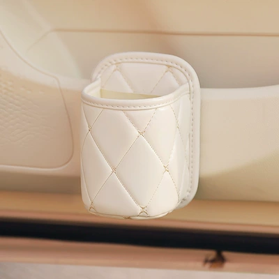 Holder Water Cup Bag Car – Car cup holder/beverage holder - beige-water-cup-storage