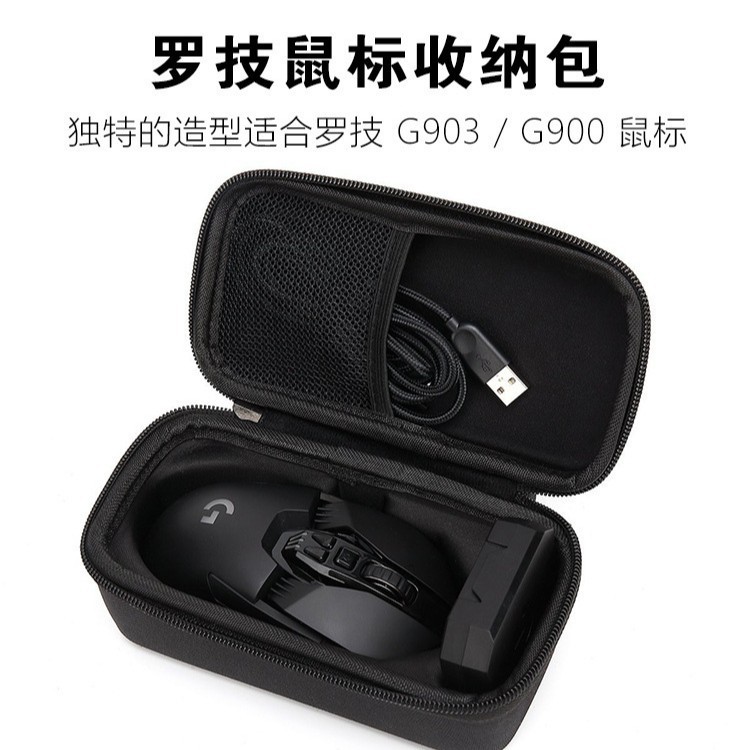 Suministro directo de fábrica de bolsa de almacenamiento portátil para ratón Logitech G502G903, bolsa a prueba de golpes, bolsa de almacenamiento multifuncional de EVA, digital