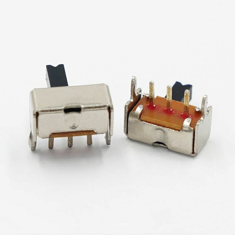 拔动开关咪你小音箱开关 小录音/戏机可调手电筒卧式电源开关配件