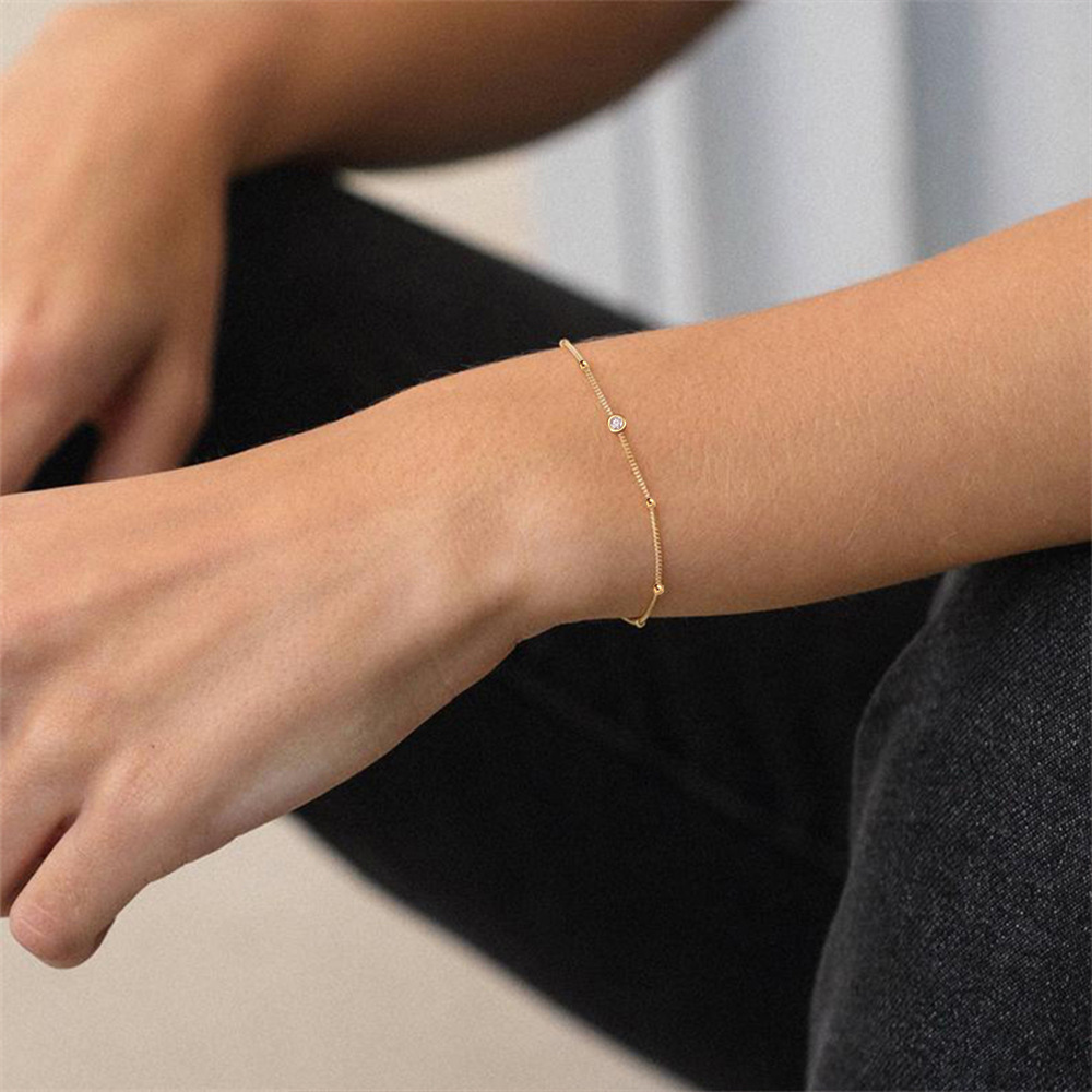 Bracelets Classification 925 Sterling Silver Bracelets Simple Style