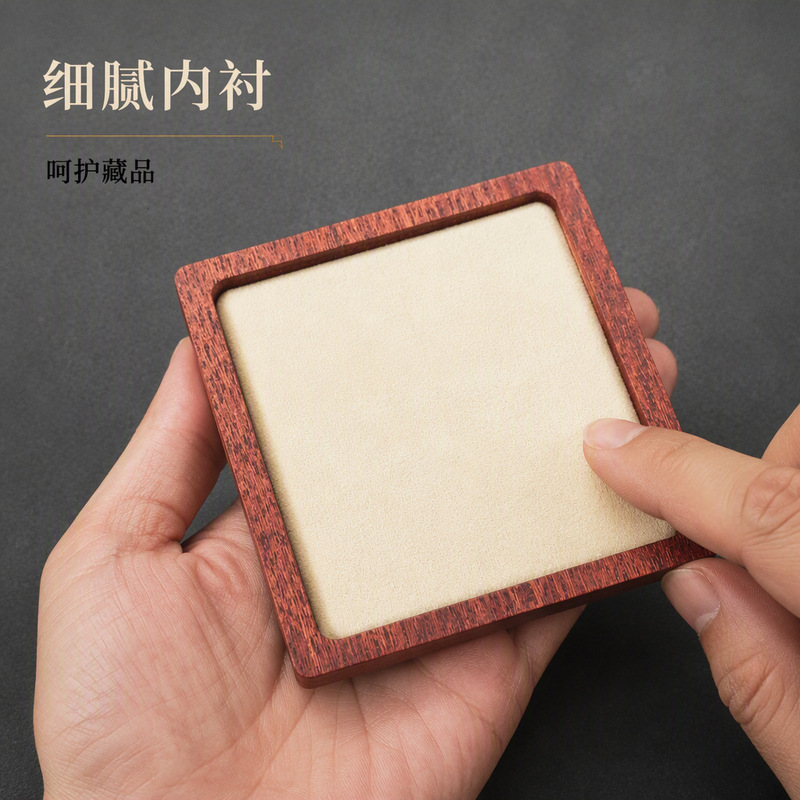 Unfinished wooden photo frame refrigerator magnet, walnut-colored wood pieces, blank wood blanks for DIY crafts, creative and cultural products