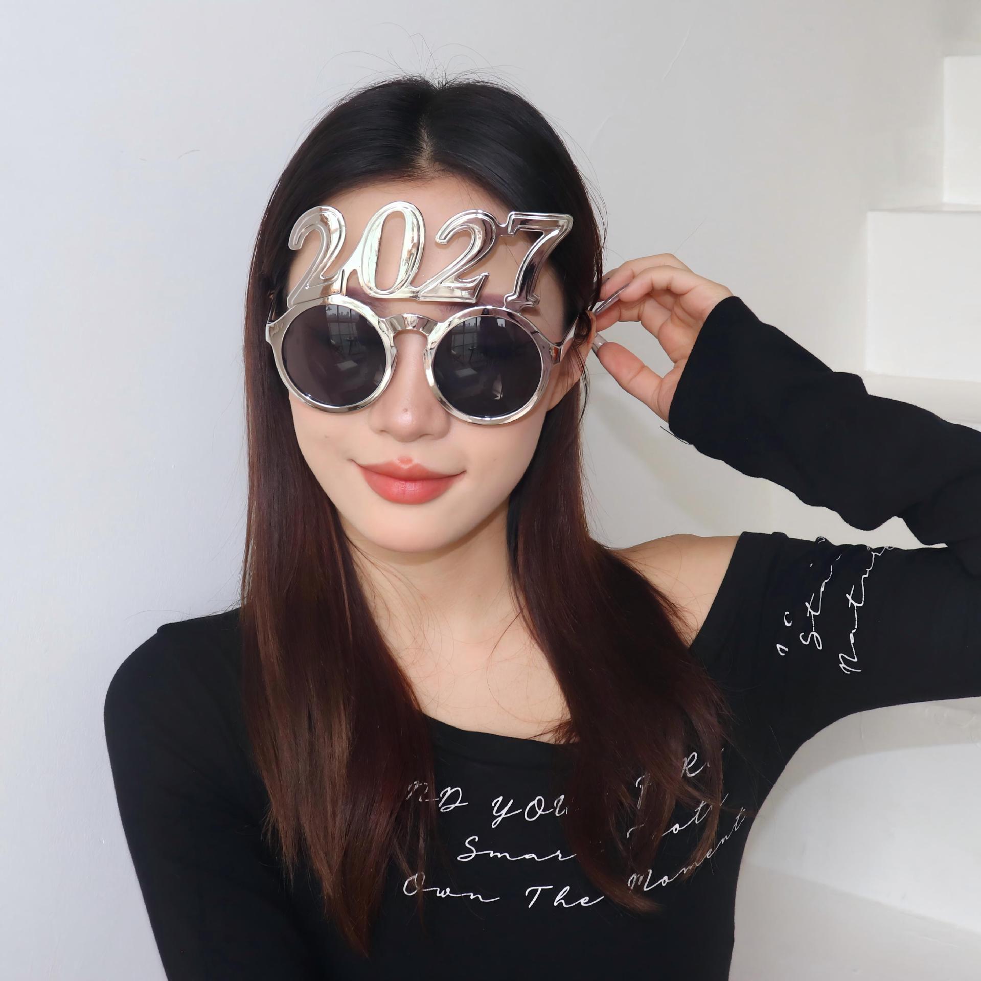 Gafas de Fiesta con Diseño Digital de ABS Decorativas para Año Nuevo y Fiestas