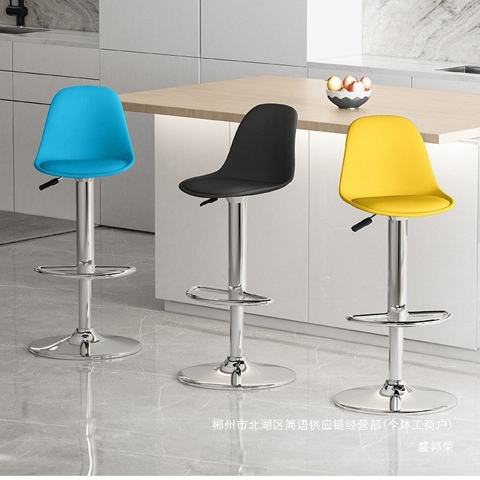 Fábrica directa silla de bar silla de bar moderna simple cajero silla de respaldo elevación taburete casero