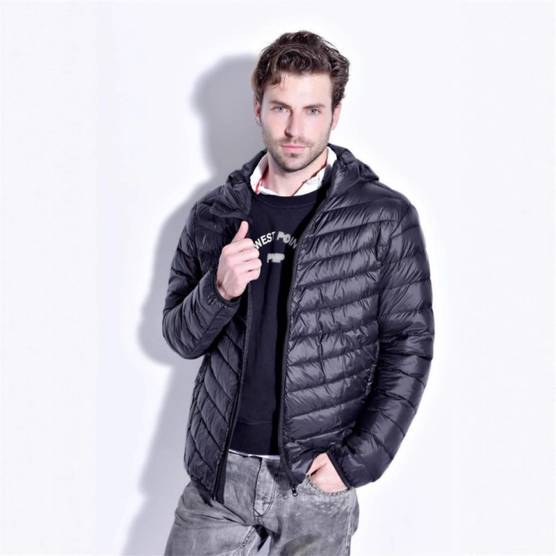 2025 Autumn and Winter New down Jacket Short Large Size Men's Hooded Lightweight Wide Warm Portable Loose Men's Jacket