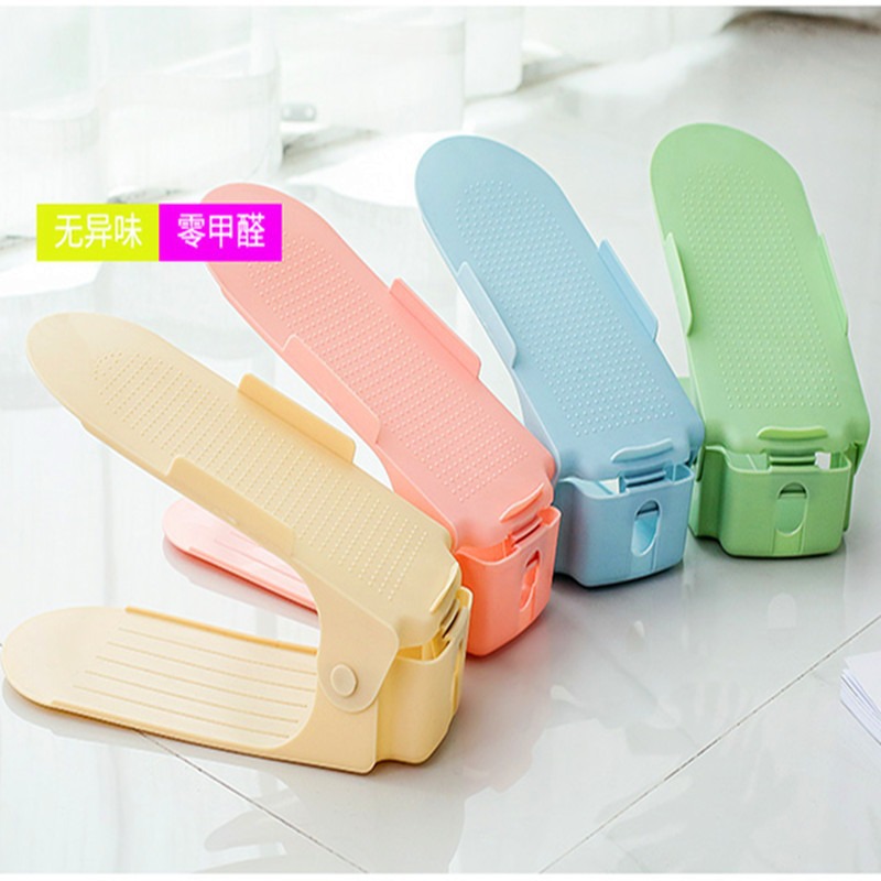 Storage Shoe Rack, Double-Layer Shoe Holder, Three-Level Adjustable, for Home and Dormitory Organization, Slipper Shoe Cabinet, Shoe Storage Rack, Home Use