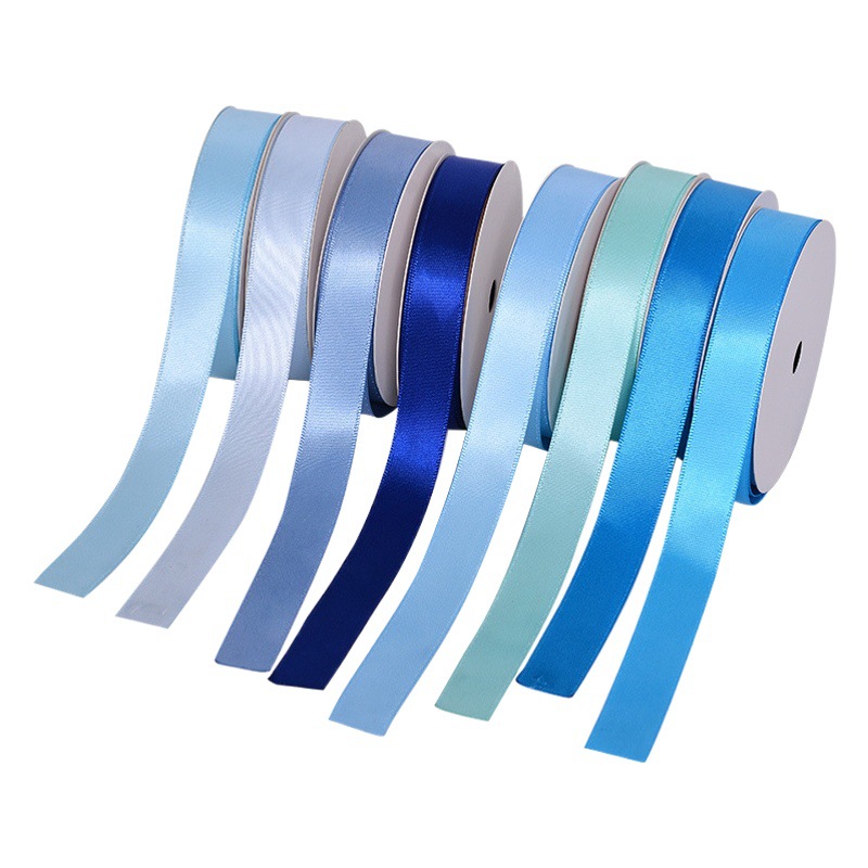 Yao Ming 7700 poliéster Cinta Azul ramo caja de regalo embalaje hornear accesorios para el cabello trenzado lazo del pelo cinta del pelo arco