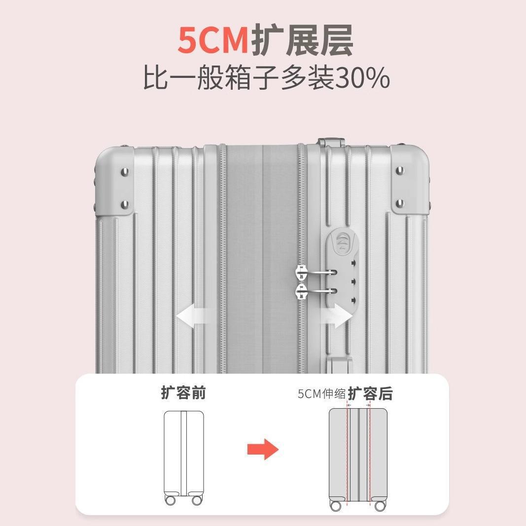 Maleta roja de Internet para mujer, retro, maleta de viaje pequeña de 20 pulgadas, maleta de estudiante de 24 pulgadas, rueda silenciosa