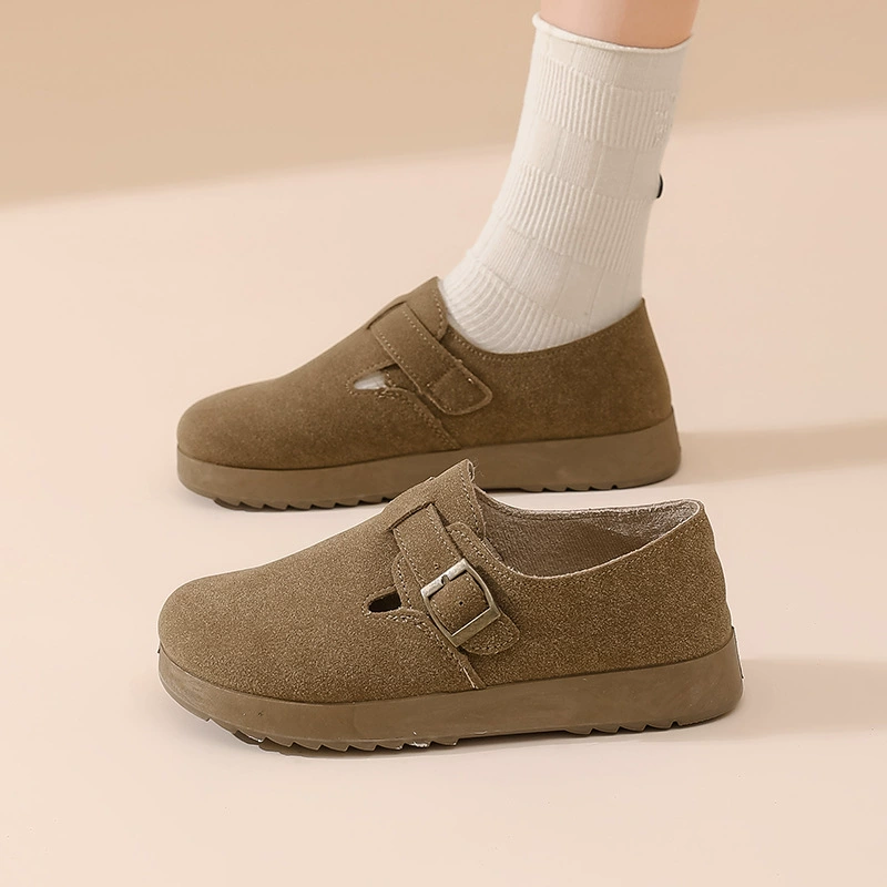 Все включено ботинки Birken для женских одиночных игр с толстой подошвой