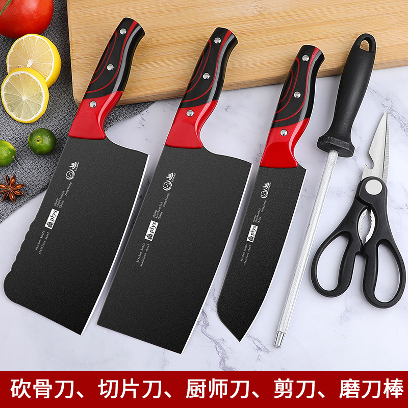 Kit completo de cuchillos de cocina domésticos, cuchillos de cocina