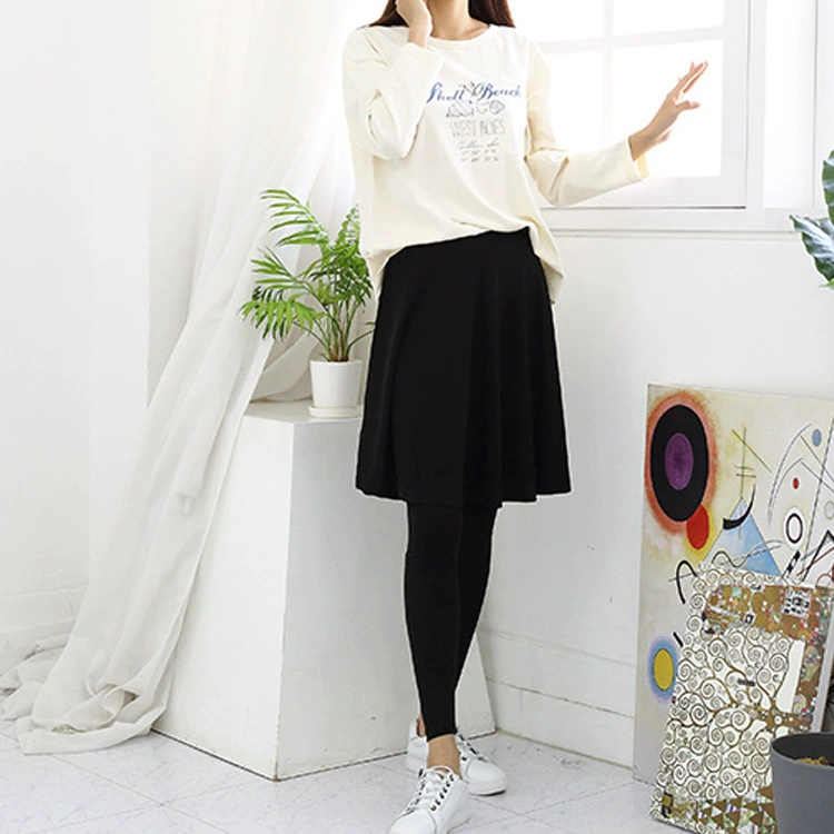 Лето, весна и осень в Корейском стиле, большие качели, леггинсы из двух частей, юбка, брюки, женская одежда больших размеров в Корейском стиле, верхняя одежда с юбкой, большие размеры