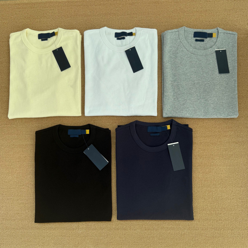 Rl Ralph Lauren Logo Embroidery Heavy Cotton Jersey Crew Neck T-Shirt Men's Short-Sleeve Top Rl Ralph Lauren Logo Embroidery Heavy Cotton Jersey Crew Neck T-Shirt Men's Short-Sleeve Top