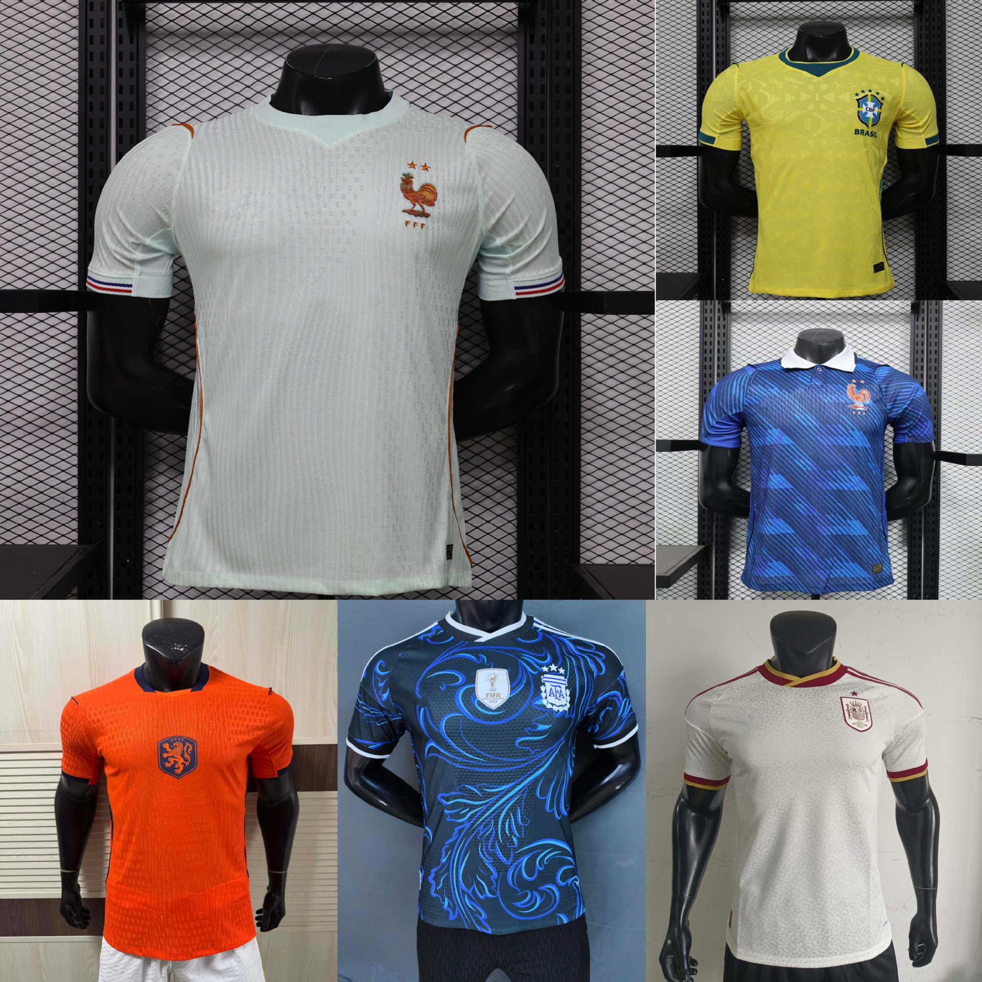 Camiseta de jugadores de la Copa del Mundo 2026 Francia Mbappé Argentina Messi Noruega Camiseta de fútbol anfitriona y visitante