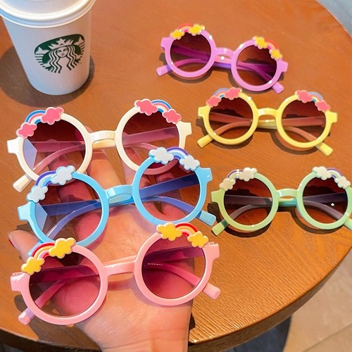 New Bear Children's Glasses Cute Kids Sunglasses Girl Child Sunglasses Boy Child Girl Baby Sun Protection Sunglasses