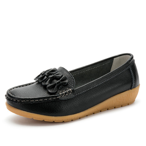 Spring and Autumn Versatile New Nurse Shoes Casual Flat Heel Women's Shoes Peas Shoes Mom Shoes Tendon Source Manufacturer Wholesale