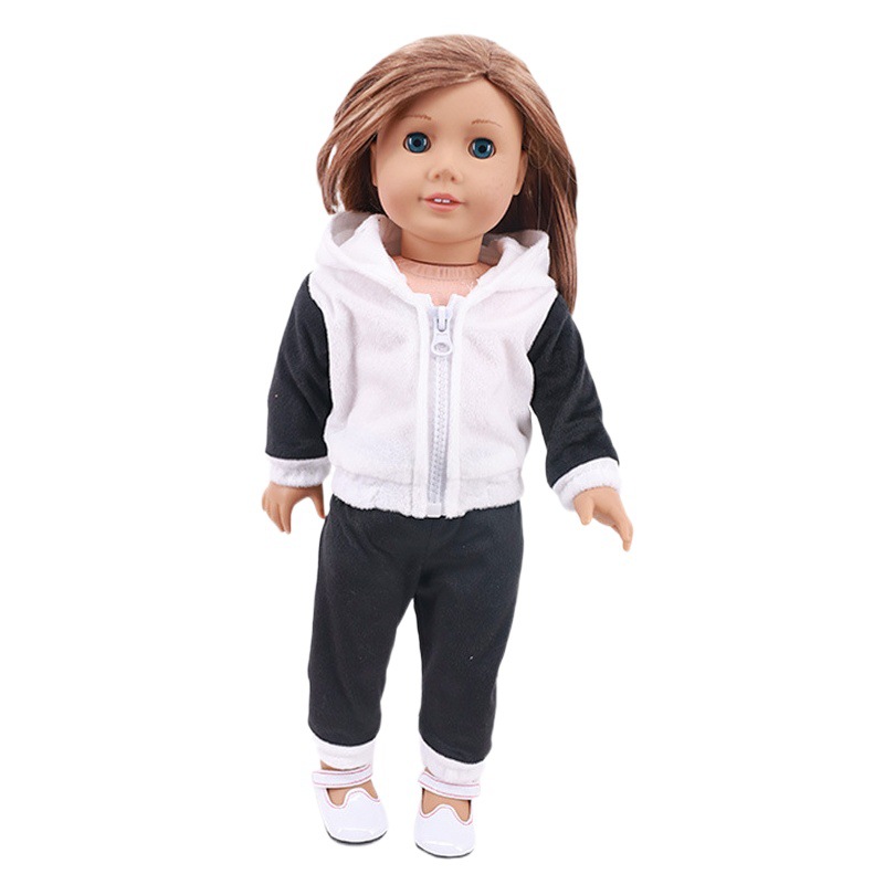 2021 nueva ropa de muñeca americana de 18 pulgadas ropa de felpa traje de animal pato Panda jirafa al por mayor