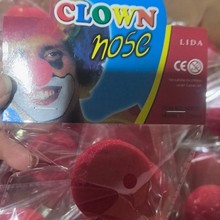 小丑鼻子万圣节装扮道具可爱红鼻子搞笑表演大鼻头小丑装扮鼻子