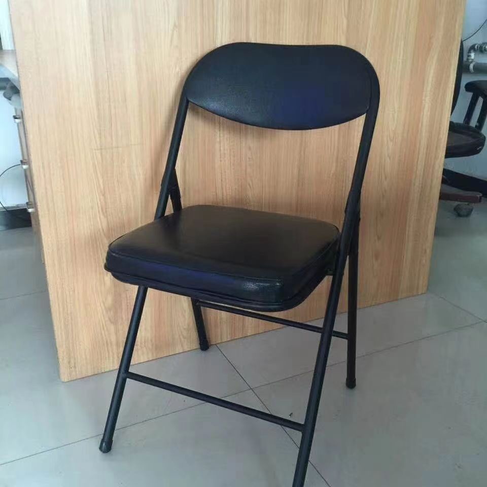 올 블랙 두꺼운 가죽 사무실 의자