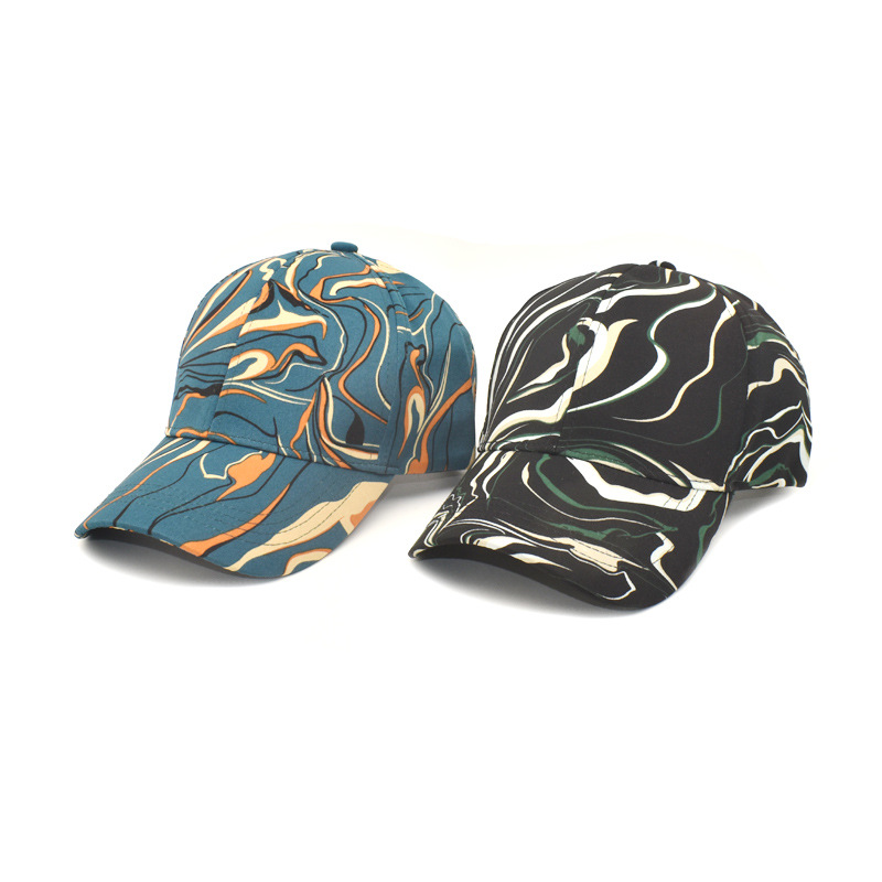 Unisex Fashion Swirl Pattern Printing Curved Eaves Baseball Cap display picture 2