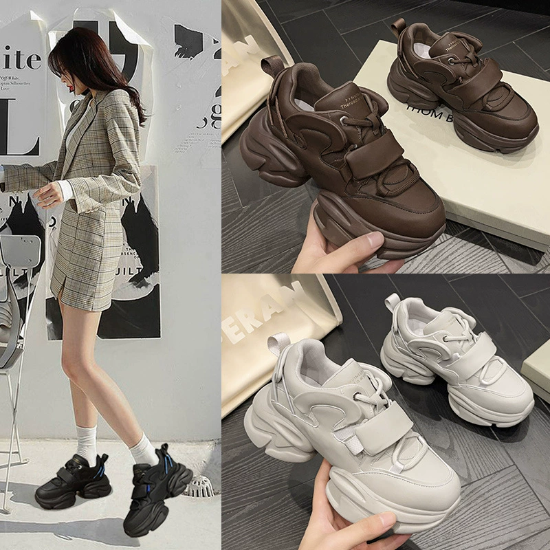 Туфли Torre на толстой подошве, женские модные туфли, модные туфли в гонконгском стиле, зима 2022, новые универсальные повседневные взрывы онлайн-знаменитостей, Fried Street